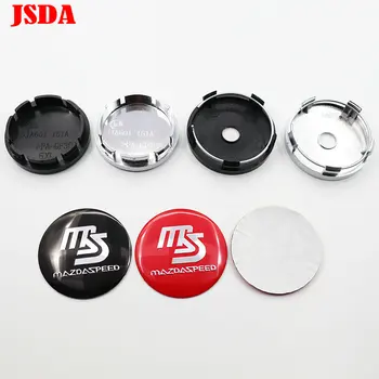 

4pcs 56mm or 60mm MS Car logo Wheel Center Cap rim Badge dust-proof covers decal refit Creative decoration emblem sticker