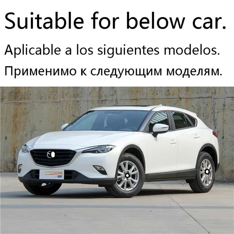 Автомобильный хромированный декоративный защитный чехол для автомобиля с яркими блестками, аксессуары 17 для Mazda CX-4