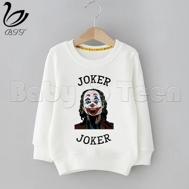 Детские толстовки с капюшоном с принтом «Joker Joaquin Phoenix», «Woody», «Number 1-9», свитшоты для мальчиков, Детские свитшоты, повседневные толстовки