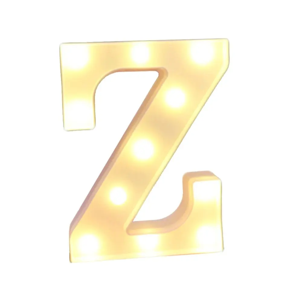 

Alphabet Letter Lights Led Light Up White Letters A-Z Wedding Decoration