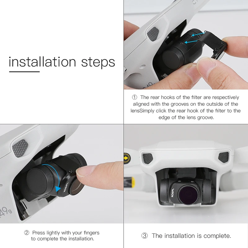 Мини фильтр Mavic 6 в 1 регулируемый из алюминиевого сплава для DJI Mini CPL ND8 ND16 ND32 ND64 PL