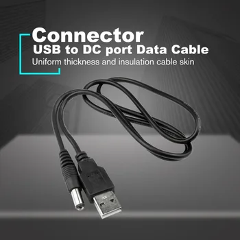 

USB Port to DC port Charging Cable 5.5*2.1mm 5V DC Barrel Jack Power Cable Connector Data Cable Copper Core Safety