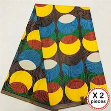 Высококачественная африканская вощеная ткань принтом хлопок 12 ярдов Анкара Гана DIY швейный материал для африканского воскового платья 05