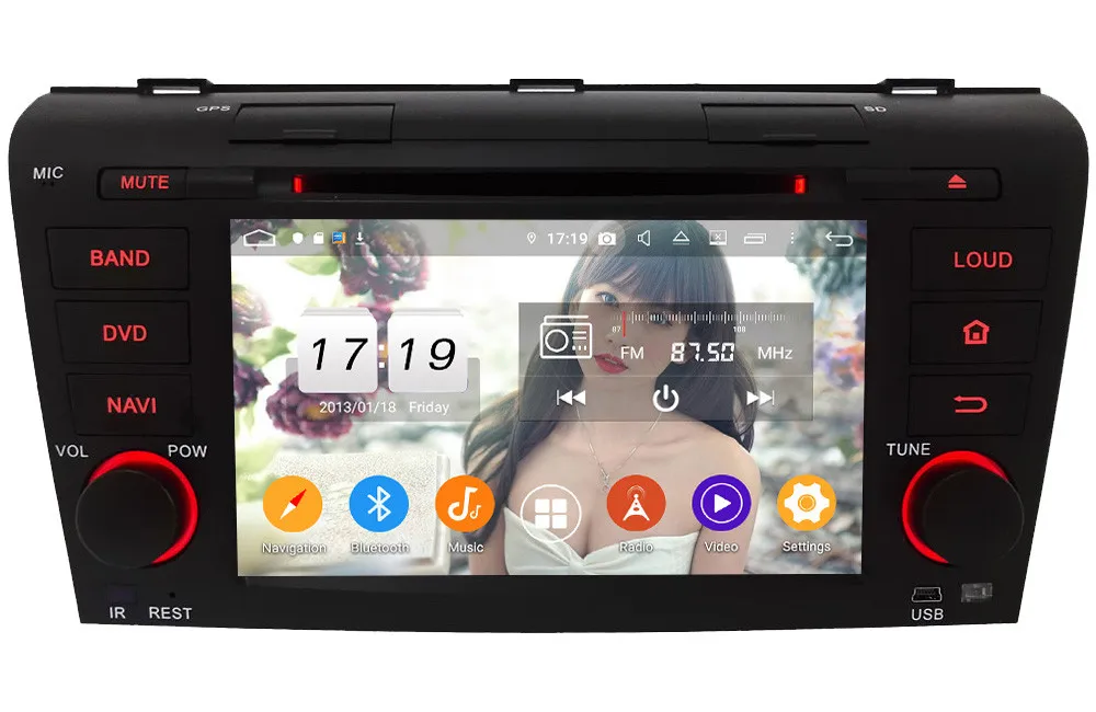 Klyde 4G wifi Android 9,0 Восьмиядерный 4 Гб ОЗУ 64 Гб ПЗУ DSP BT автомобильный DVD мультимедийный плеер Радио Стерео gps для Mazda 3 2004-2009