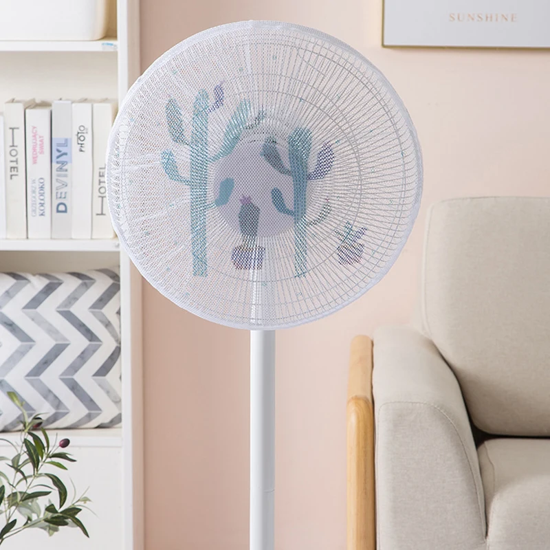 Electric Fan Dustproof Fan Protection Cover Safety Net Cover Anti-pinch Hand Protection Net Home Storage 38/40/45cm