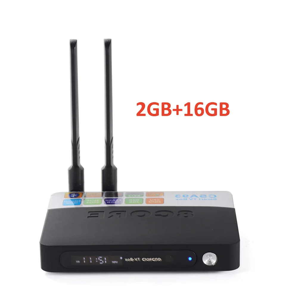 CSA93, приставка Android Tv Box Amlogic S912 Восьмиядерный 64-разрядный процессор 2 Гб оперативной памяти, 16 Гб встроенной памяти, 2,4G/5,8G двойной WI-FI LAN 1000 м Bluetooth4.0 4k HD H.265 Декодер каналов кабельного телевидения - Цвет: 2GB 16GB Tv Box