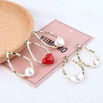 

New style 30pcs/lot hearts/rounds beads decoration geometry water drop shape alloy floating locket charms diy jewelry accessory