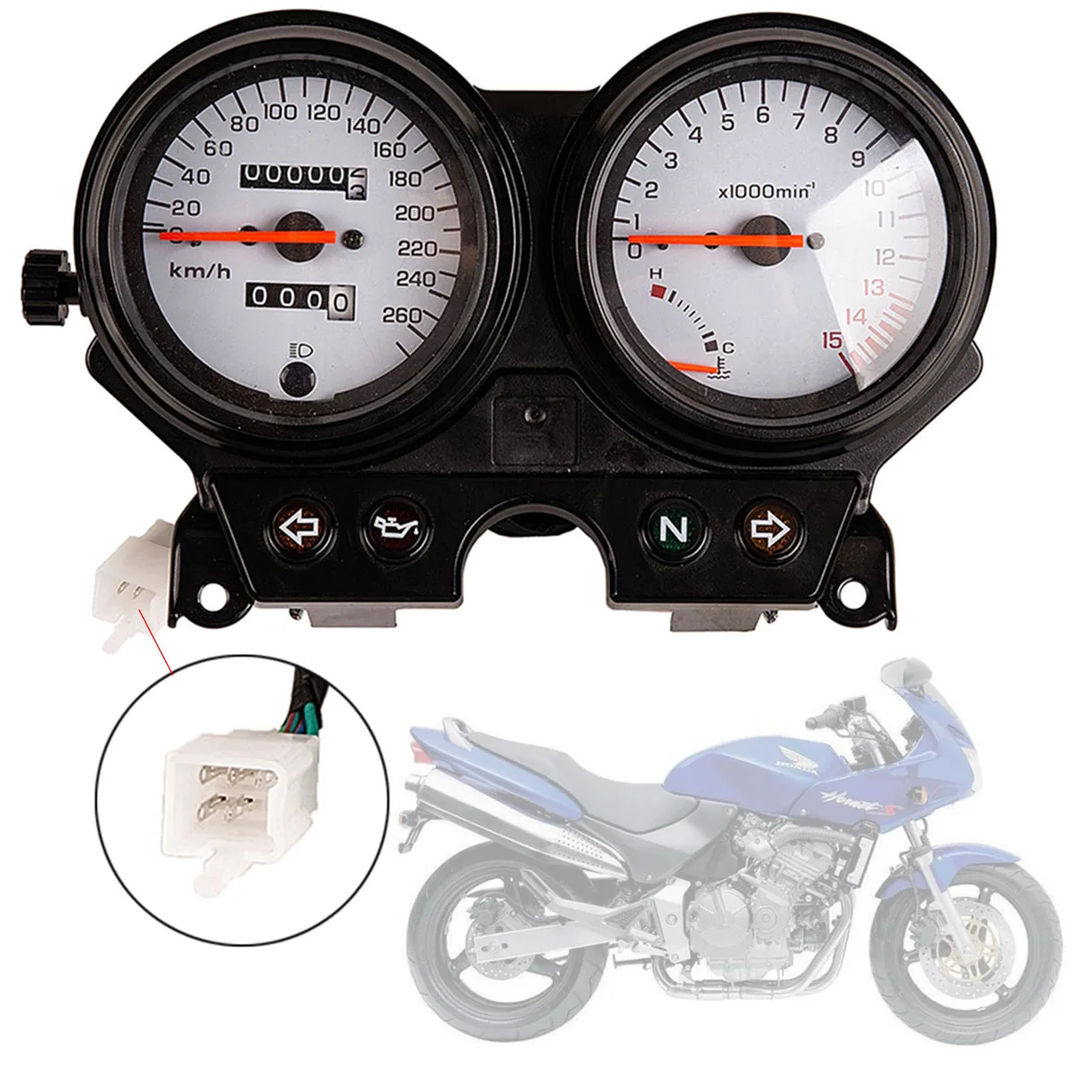 

Motorcycle Speedometer Dashboard Tachometer Display Gauges For HONDA CB600 Hornet 600 1996 1997 1998 1999 2000 2001 2002 96-02