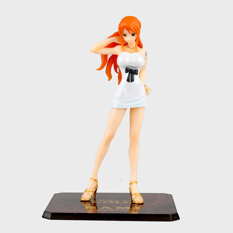 One Piece One Piece Gold Heart Of Gold Theatrical Edition Zero White Dress Nami Claw Machine Figure Room Decoration Action Figures Aliexpress