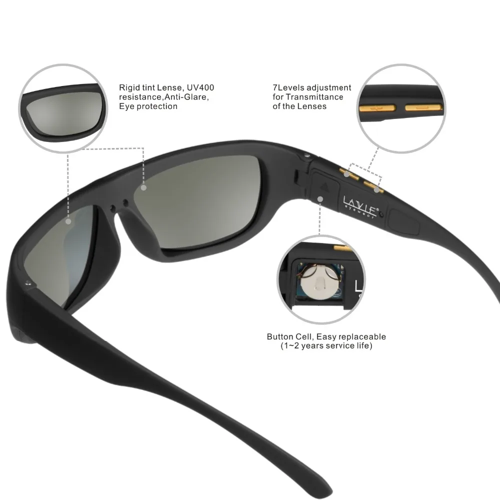 LCD sunglasses Magic Lenses Polarized Men sunglasses LCD-02 (3)