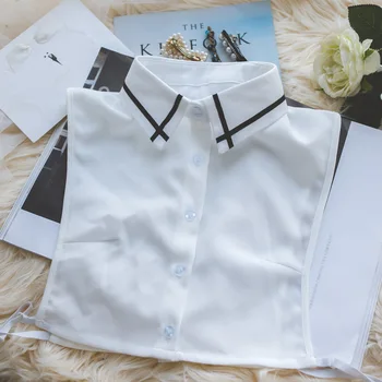 

Women Turn-Down Collar Professional Commuter OL Fake Shirt Collar Stand Collar Shirt Fake Collar