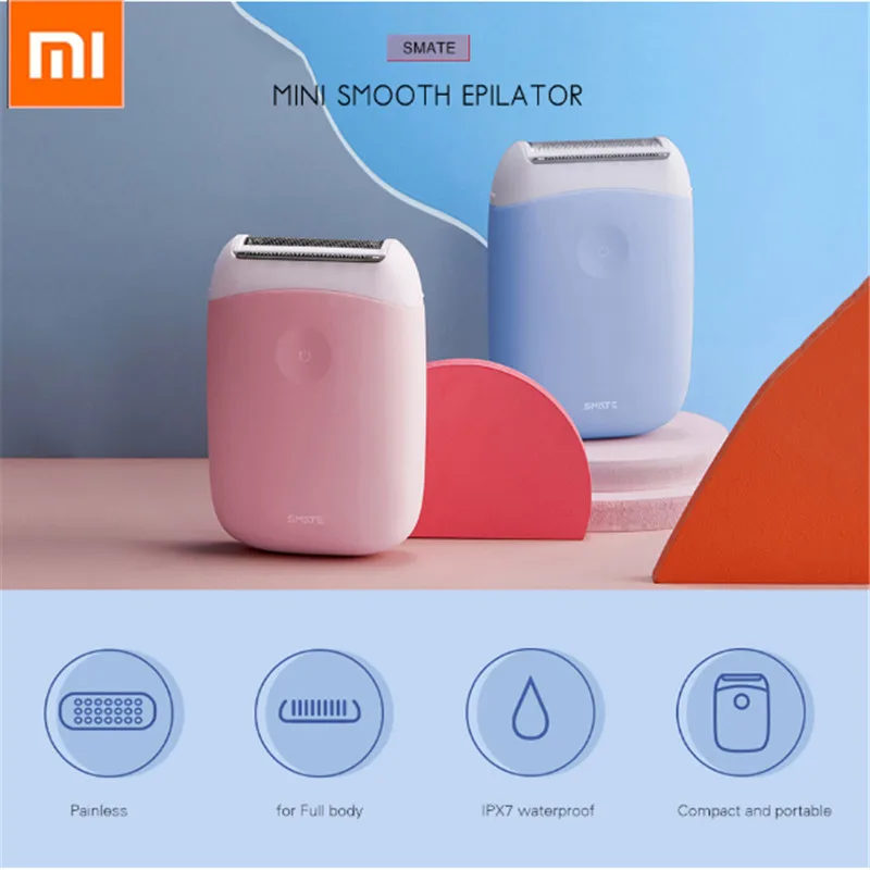 Pаспродажа Оригинальный Xiaomi SMATE ST L36 Электрический Эпилятор Триммер для удаления волос Женский USB Перезаряжаемый мини портативный Гладкий эпилятор