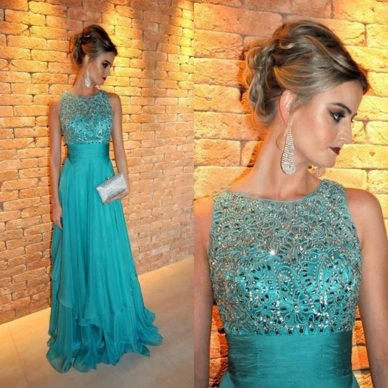 Evening Dresses 2019 Boat Neck Floor Length Zipper Vintage Beautiful Saudi Arabian Muslim Red Carpet Formal Party Gowns | Свадьбы и
