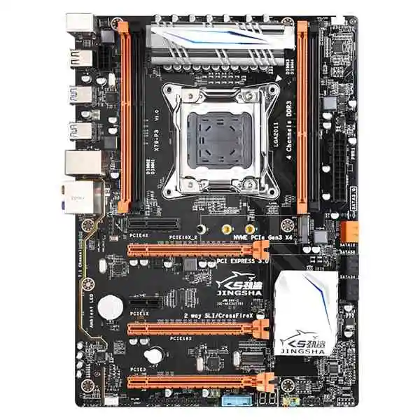 JINGSHa X79 P3 Motherboard LGa 2011-V2 4 Channel 64GB DDR3 ECC RAM NVME M.2 USB3.0 SATA3.0 PCI-E3.0 Supports Intel Xeon V1 V2