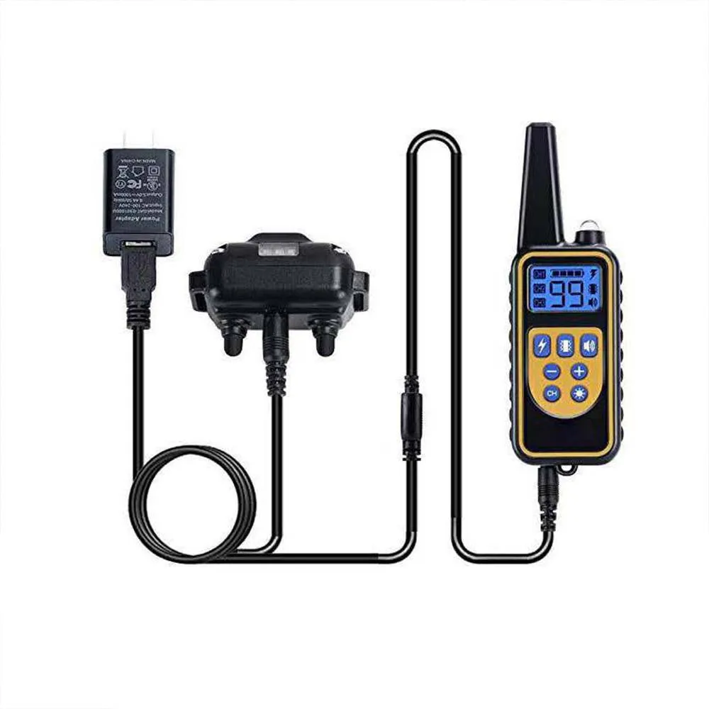 Водонепроницаемый перезаряжаемый Электрический тренировочный ошейник для