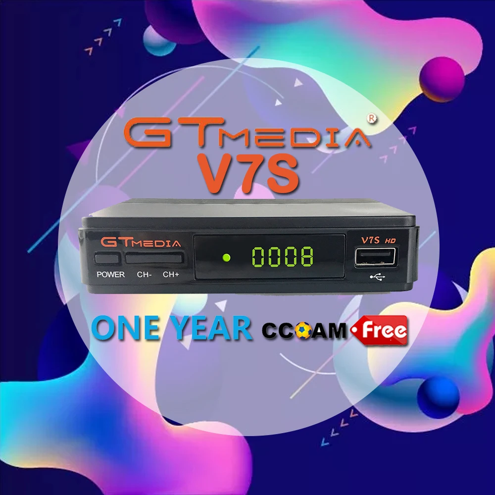 DVB-S2 спутниковый ТВ приемник Gtmedia V7S HD 1080P с USB wifi Поддержка YouTube 1 год Cccam Cline бесплатно от-Freesat v7