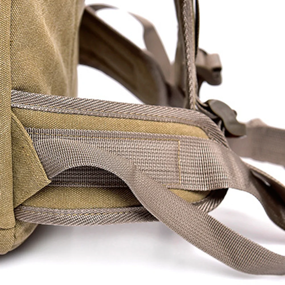 Storage Casual Travel Large Capacity Mountaineering Outdoor Camping Hiking Zipper Cycling Canvas Backpack Sports Climbing
