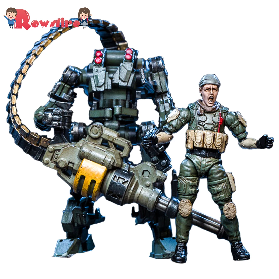 

DIY Large Mecha Model Alpha Squad Crazy Attack Teams Removable Soldier Model