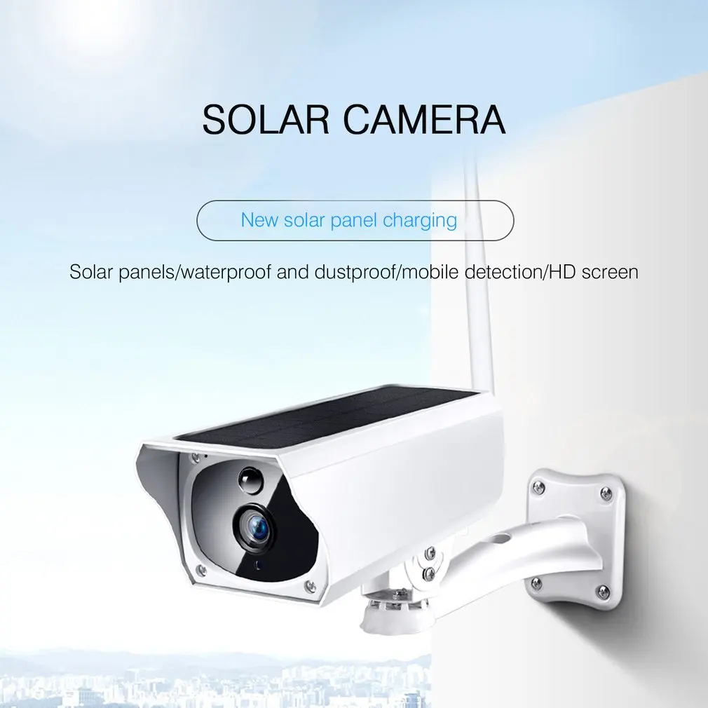 WIFI Wireless Solar Powered Surveillance IP Camera 1080P Waterproof Night Vesion Intercom Indoor Outdoor Security Camera