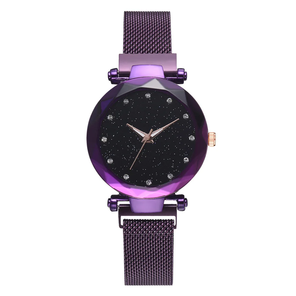 

Magnet Watch Strap Lazy Women's Students Watch Magnet Steel Net Belt Watch