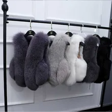 Женский меховой жилет осень-зима пальто из искусственного меха короткий жилет куртка-безрукавка мех плюс размер 4XL My NewIn