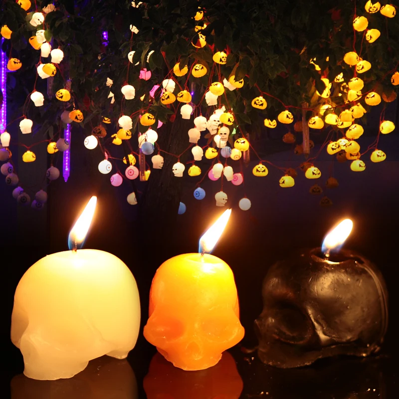 

Candle Bougie Party Creative Skull Prop Indoor Horrible