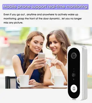 

Fashion V20 Smart WiFi Video Doorbell Camera Visual Intercom With Chime Night Vision IP Door Bell Wireless Home Security Camera