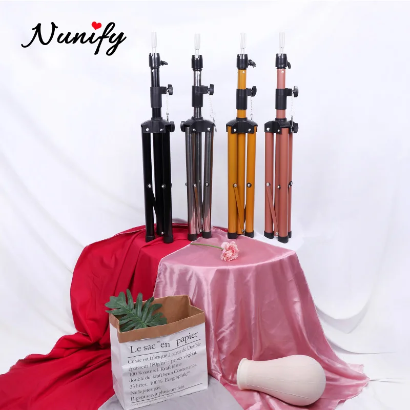 64Cm Wig Stand Tripod With Head 21222324Inches Canvas Block Head  Mannequin Head For Making Wigs 64Cm Mini Wig Head Stand Set - AliExpress