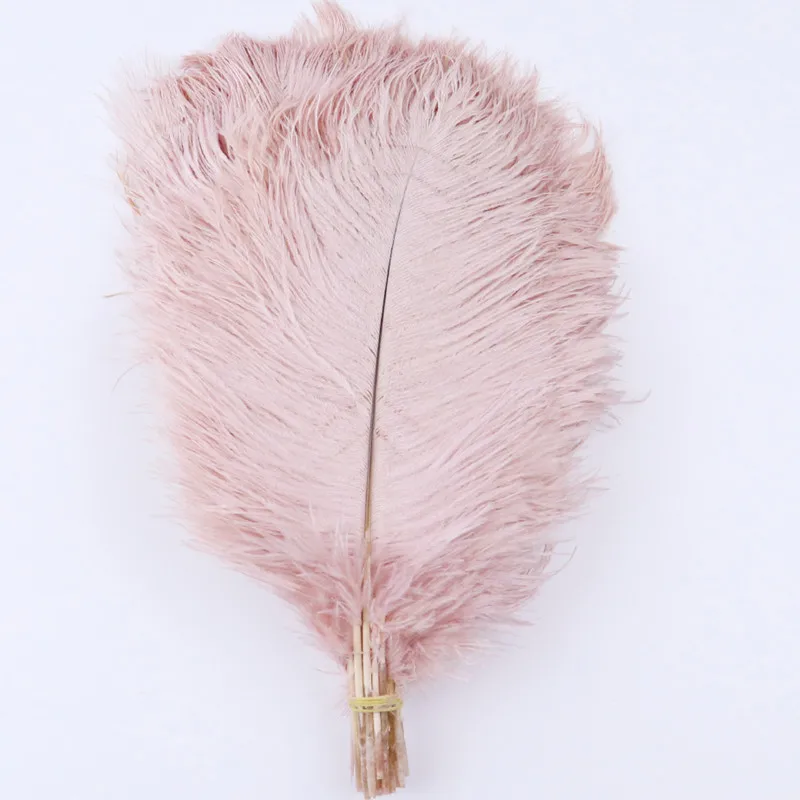 

100pcs 30-35cm 12-14" Fluffy ostrich plumes Fluffy Leather Pink Ostrich Feathers Decoration Wedding Party Supplies