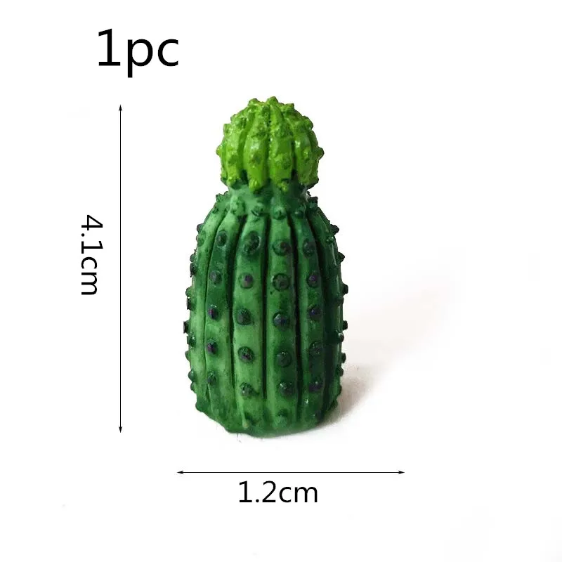 Верблюд пустыня Кактус Цветок бассейн орнамент фигурка-модель домашний стеклянный Декор миниатюрное Ремесло Сад Фея Украшения DIY аксессуары - Цвет: cactus C