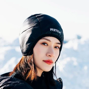 

RIMIX Unisex Warm Down Trapper Hat with Ear Flaps Beanie Caps For Skiing Climbing Hiking Snowboarding Hunting Winter Sport