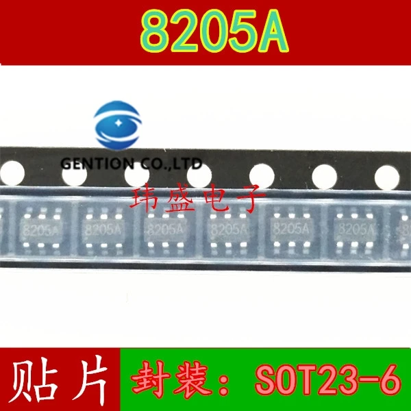 

50PCS 8205 FS8205A FS8205S 8205 a lithium battery protection IC SOT23-6 in stock 100% new and original