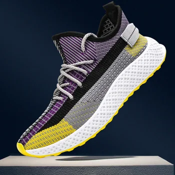 

BOY'S Fly Woven Athletic Shoes Breathable Mesh Versatile Mixed Colors Men Casual Shoe 0329