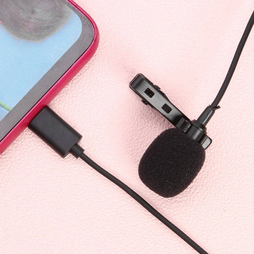 USB Тип C конденсатор клип на лацкане Lavalier Mic для Huawei Xiaomi Samsung Android телефонный