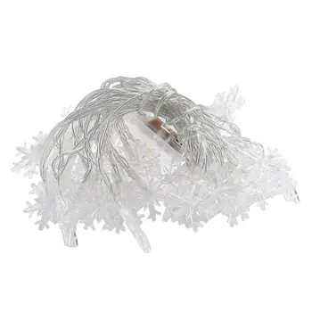 

Led Snowflake String Flashing Lights Sky Stars Christmas Day Decoration Wedding Small Lanterns Birthday Gifts