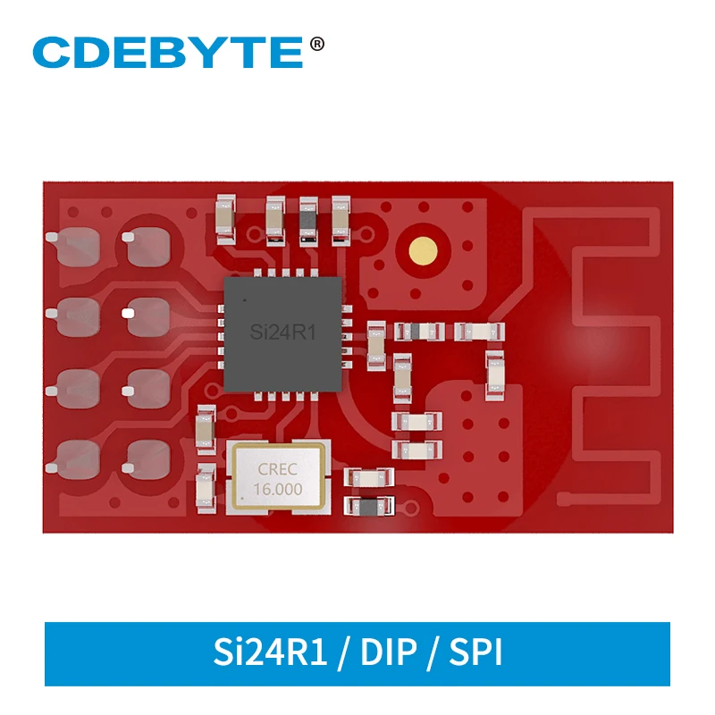 Ebyte-E01C-ML01D SI24R1, 0dBm, 300m, tamaño pequeño, SPI, 2,4 GHz, módulo con antena de PCB