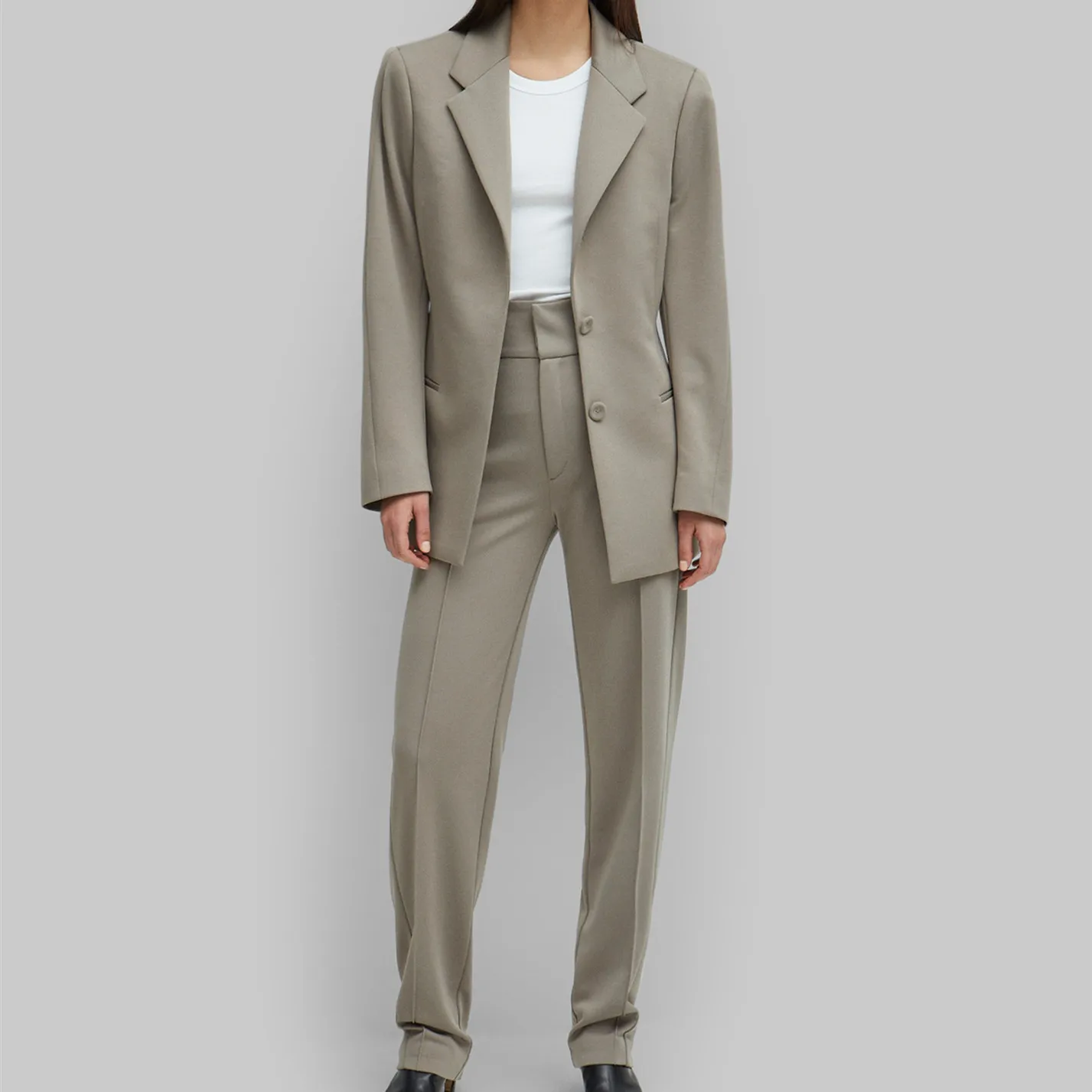 

2019 autumn office lady temperament fashion blazer +casual pant suit