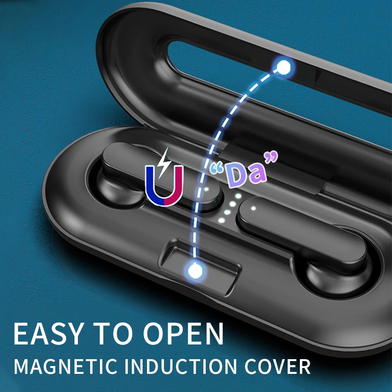 2020Newest True Wireless Bluetooth Earphones 5 0 Touch Control TWS Bluetooth Earbuds Waterproof Supper Bass 9D Stereo Music Head