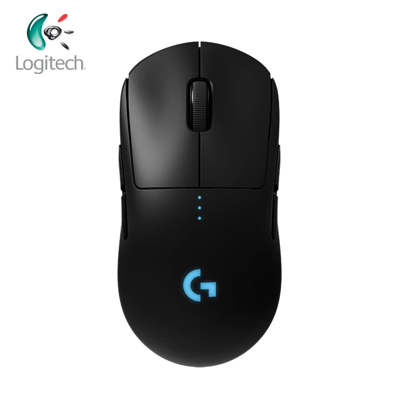 Беспроводная игровая мышь Logitech G PRO RGB двойной режим с сенсором HERO 16K DPI лазерный