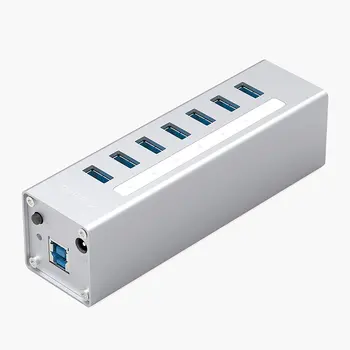 

Oricoa A3H7-V2-SV USB 3.0 Hub 7 Port 5 Gbps High Speed Transmission for Laptop AU EU UK US Plug