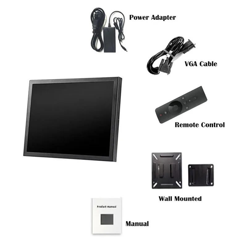 ZHIXIANDA 19 дюймов 1280*1024 открытая рамка промышленный монитор дисплей с HDMI VGA/D-Sub BNC AV USB вход