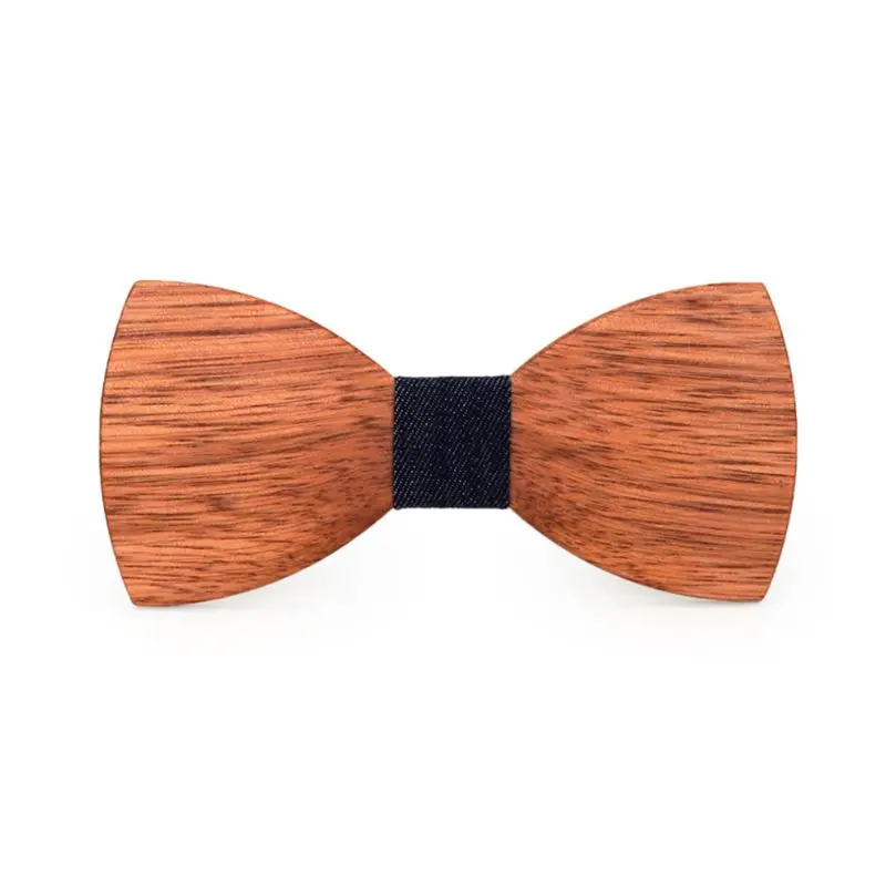 Мужской высококачественный деревянный галстук-бабочка галстуки Классический Бизнес Бабочка Твердый Деревянный лук галстук 03KF