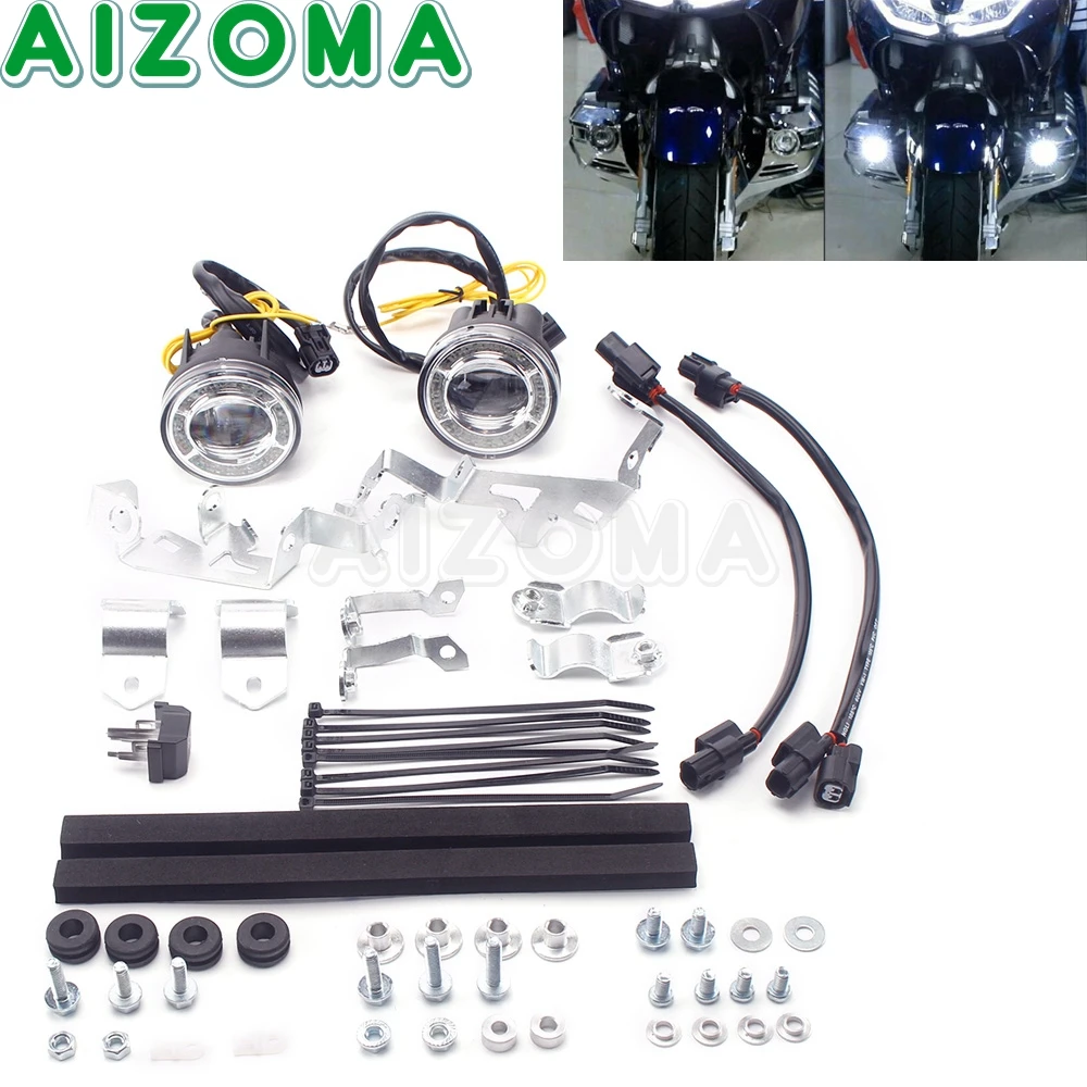 NEUE Motorrad Paar Led-nebelscheinwerfer Nebelscheinwerfer W/Befestigung  Kit Für Honda Gold Wing GL 1800 GL1800 Tour DCT 2018 2019 2020 2021 -  AliExpress