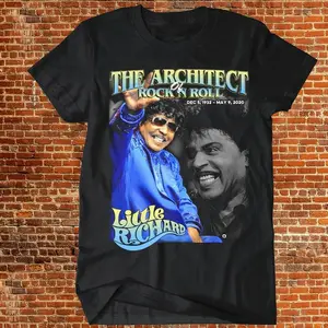 Little Richard T-Shirt The Architect Of Rock And Roll Music Tee