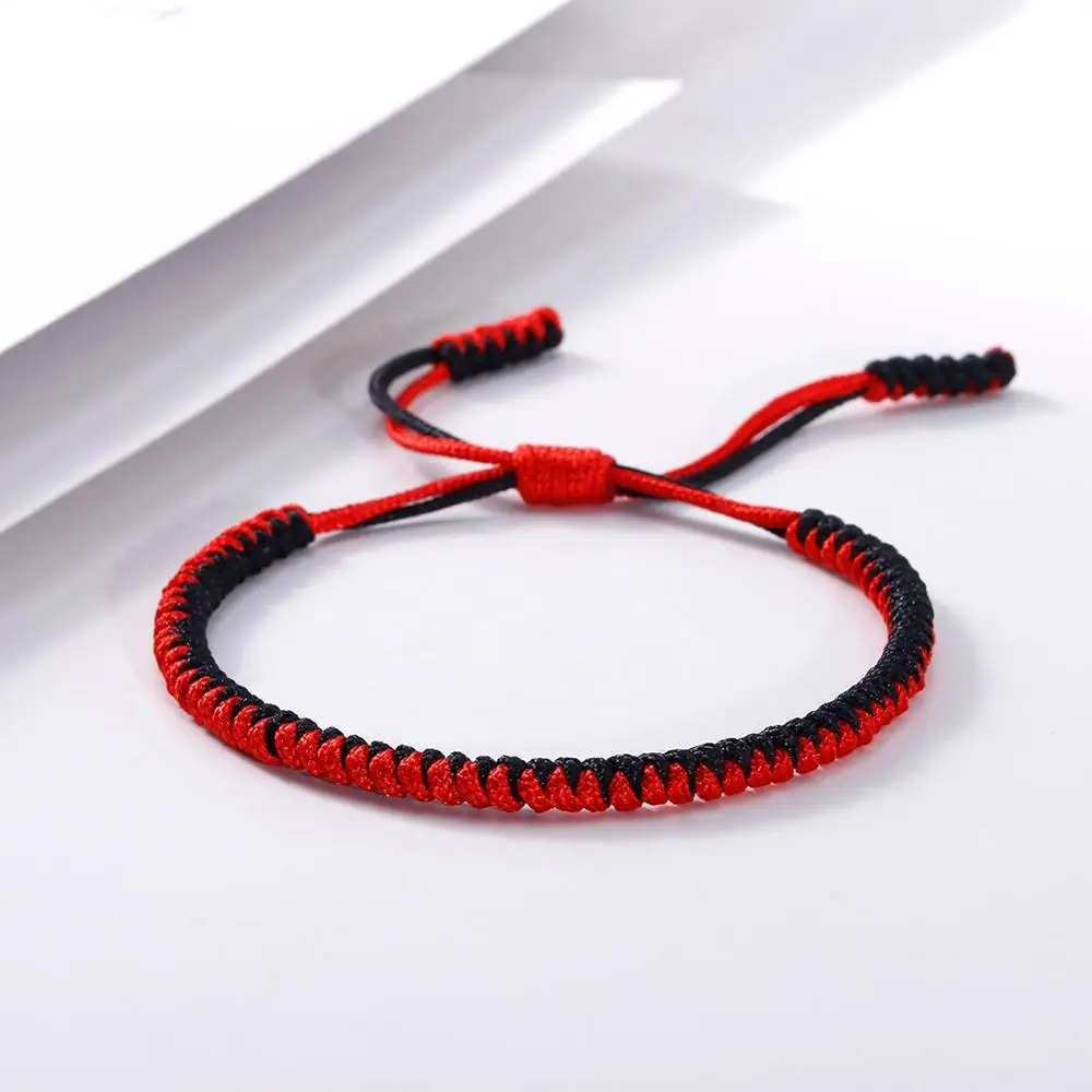 Braided Rope Bracelet Charm Bracelet Black Red White Woven Thread Rope Lucky Bracelet Women Men Charms Bracelets Jewelry For Lovers' Best Gift Friendship Bangles