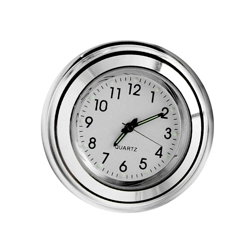 New 7/8" 1" Handlebar Motorcycle Dial Clock Thermometer qyh