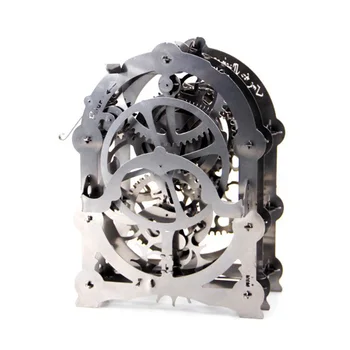 

3D Metal DIY Puzzle Model Kit Assembly Gear Mechanical Transmission Movable Clock Model Nice Gift Decoration For Over 14