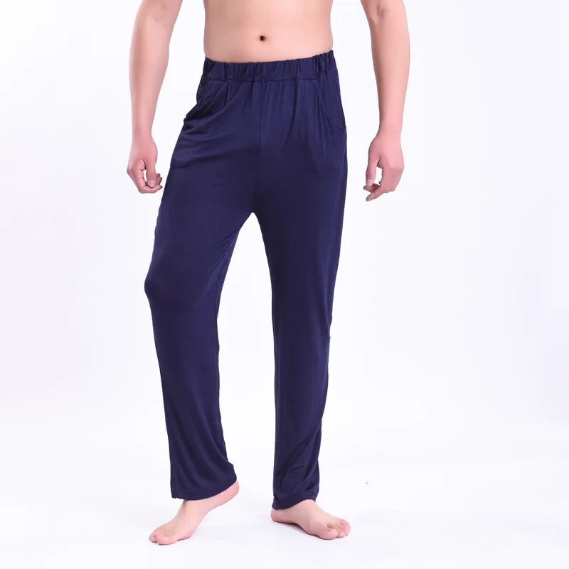 summer autumn men thin modal bottoms sleep pants homewear elasticity plus size 7XL 8XL 9XL 10XL loose oversize sleep bottoms 70 pajama joggers