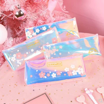 

Cool laser pencil case waterproof pencil case school pencil case small object storage bag stationery bag