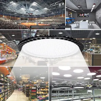 

500W UFO Industry Light Hall LED Lamp 220V SMD 2835 Mining High Bay Ceiling Lights Industrial Lighting For WorkShop Stadiums